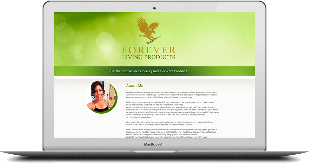 website design shropshire forever living