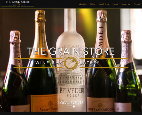 thegrainstorewolverhampton.co.uk the grain store wolverhampton website design